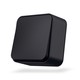 1-polet påveggsbryter - 68x68mm, IP20, sort