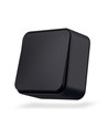 1-polet påveggsbryter - 68x68mm, IP20, sort