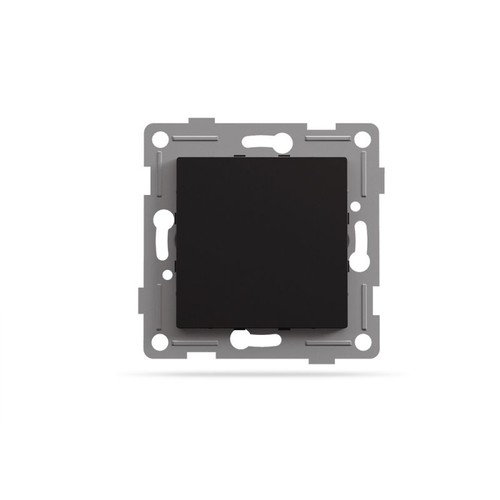 Binera blinddeksel til ramme - Sort grafitt, innbygging, 72x72 mm