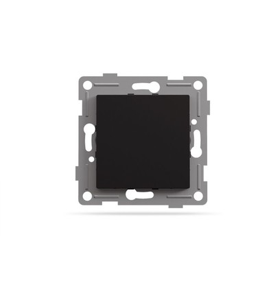 Binera blinddeksel til ramme - Sort grafitt, innbygging, 72x72 mm