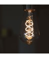 St64 LED-pære 4W E27 - glødetråddempbar spiral gråtonet / askefarget ekstra varm hvit, 230V, lysstyrke 100, forbruk 4