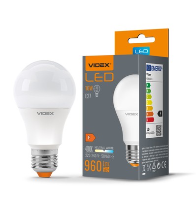 A60 LED-pære 10W E27 - nøytral hvit, 230V, 960 lm, forbruk 10 W
