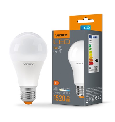 A65 LED-pære 15W E27 - nøytral hvit, 230V, 1520lm