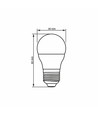 LED-pære 4W E27 - G45, varm hvit, 230V, 380lm, forbruk 4W