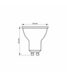 7W GU10 - LED-pære, nøytral hvit, spenning: 230V, lysstyrke: 600, forbruk: 7