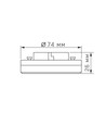 LED-pære 8W GX53 - varm hvit, 230V, 730lm