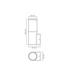 Arkitektonisk LED-armatur - spenning: 230V, forbruk: maks 30