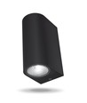 6W LED vegglampe til fasade - IP54, 2700K, sort, 15cm bred, inkl. lyskilde
