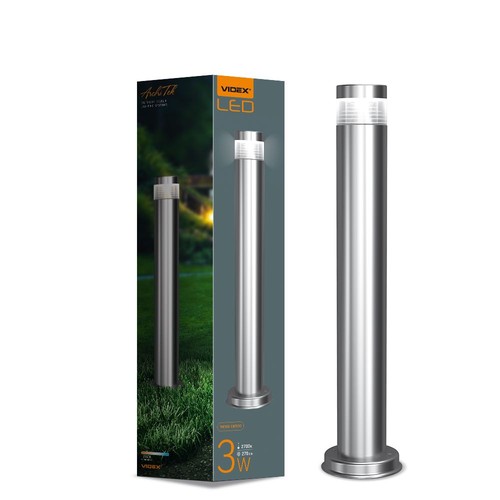 60 cm Luka hagelampe 3W - sølv, 230V, lysstyrke 300, forbruk 3