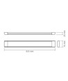 LED-armatur 27W - nøytral hvit, 230V, 3550lm