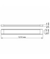 LED-armatur 36W - nøytral hvit, 230V, lysstyrke 4500, forbruk 36