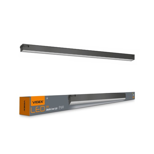 120 cm kjedebar linjelampe 50W - LED, 5000K, svart, 230V, 5000lm