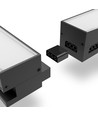 120 cm kjedebar linjelampe 50W - LED, 5000K, svart, 230V, 5000lm