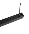 120 cm kjedebar linjelampe 50W - LED, 5000K, svart, 230V, 5000lm