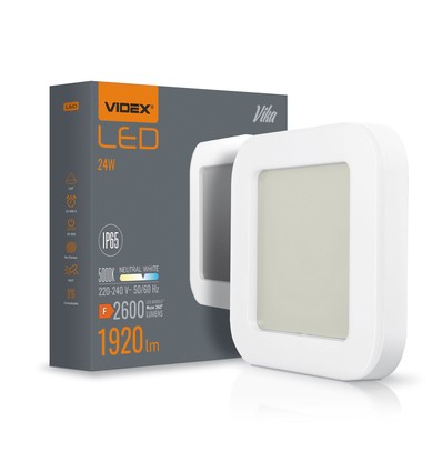 Vika vegglampe 24W - LED, nøytral hvit, spenning: 230V, lysstyrke: 2600, forbruk: 24