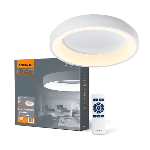 Edge taklampe 72W - LED, hvit, 230V, 7500lm, forbruk 72W