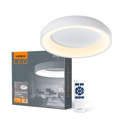 Edge taklampe 72W - LED, hvit, 230V, 7500lm, forbruk 72W