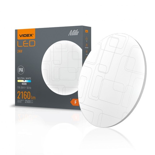Mila taklampe 24W - nøytral hvit, 230V, lysstyrke 2500lm, forbruk 24W