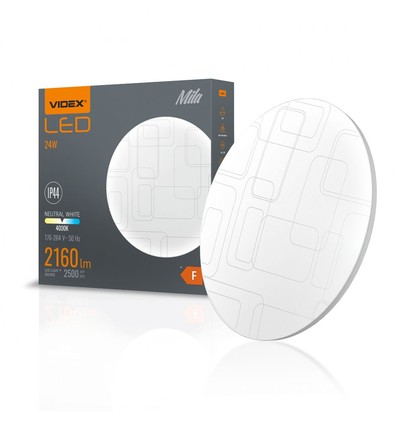 Mila taklampe 24W - LED, nøytral hvit, 230V, 2500lm, forbruk 24W
