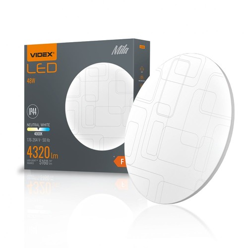 Mila taklampe 48W - nøytral hvit, 230V, 5160lm, forbruk 48W