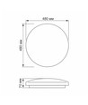 Mila taklampe 48W - nøytral hvit, 230V, 5160lm, forbruk 48W