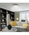 Edge pendellampe 72W - LED, dimbar, med fjernkontroll, RGB, svart, spenning: 230V, lysstyrke: 7500, forbruk: 72