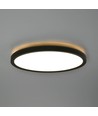 Taklampe 18W - LED, rund, svart, nøytral hvit, spenning: 230V, lysstyrke: 2000, forbruk: 18