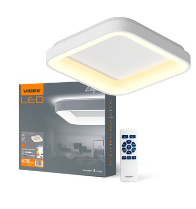 Edge taklampe 72W - 230V, 7500lm, hvit