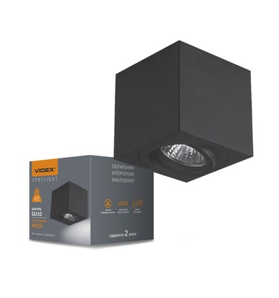 Otto takspotlampe GU10 - svart, 230V, maks 30W