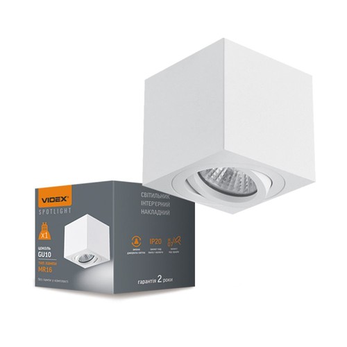 Otto takspotlysarmatur GU10 - hvit, 230V, maks 30W