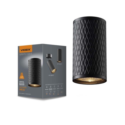 Talen takspot GU10 - svart, 230V, maks 30W