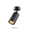 GU10 Vegg/takmontert spot, sort - Prism, aluminium, IP20 innendørs, uten lyskilde