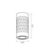 Trevor takspotlampe GU10 - spenning: 230V, forbruk: maks 30