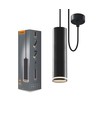 Tatum pendellampe GU10 - svart, 230V, maks 30W