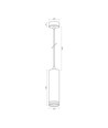 Tatum pendellampe GU10 - hvit, 230V, maks 30W