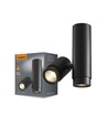 Ariza takspotlampe GU10 - 2x, svart, 230V, maks 2x30W