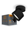 GX53 takmontert spot - Sort, 80x80mm, IP20, uten lyskilde