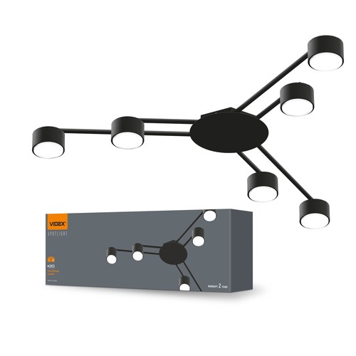 Takspot 6xGX53 - spenning: 230V, forbruk: maks 6x30