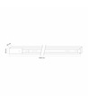 1 m skinne - 1-fase, hvit