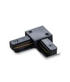 L-samler for 1-faset skinne - Svart, 1F2W