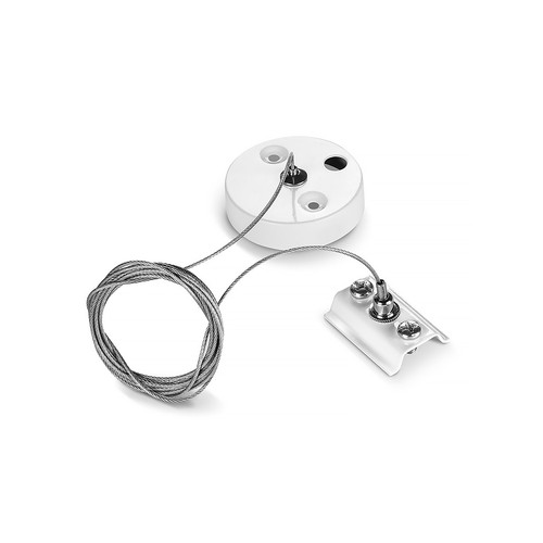 Wireoppheng for skinnespot - 1 stk, hvit