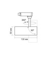 Tor spotlight 10W - hvit, 230V, 800lm, forbruk 10W