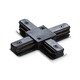 X-samler til 1-faset skinne - Sort, 1F2W