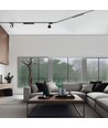 LED-lys - til magnetisk slankt skinnesystem, svart, lysstyrke 1700, forbruk 18