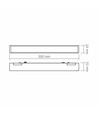 LED-lys - Magnetisk slankt skinnesystem, svart, lysstyrke 980 lm, forbruk 10,5W