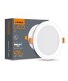 6W LED innfellingspanel - 4000K, 120°, Hull: Ø9,5-10 cm, Mål: 11,8 x 11,8 cm