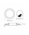 LED downlight 18W - rund, nøytral hvit, 230V, 2100lm