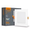 LED downlight 6W - Firkantet, nøytral hvit, 230V, 620lm