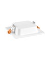 LED downlight 6W - firkantet, nøytral hvit, 230V, 620lm, forbruk 6W