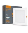 LED downlight 12W - Firkantet, nøytral hvit, 230V, 1400lm